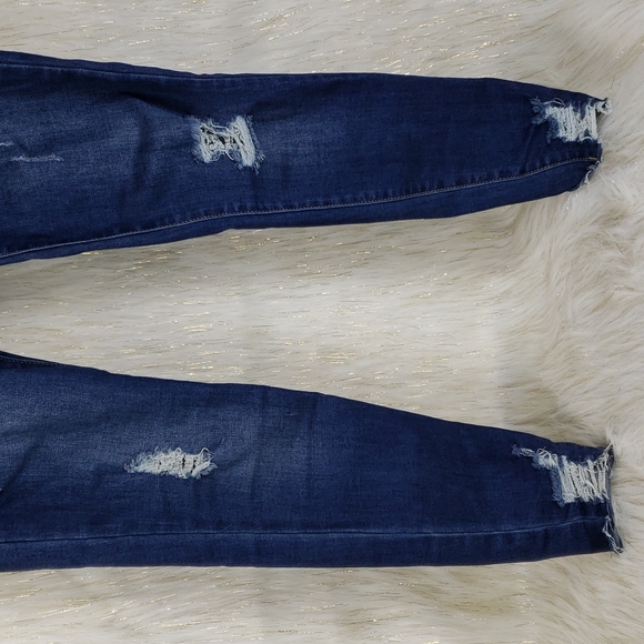 Grace and Lace Distressed Denim Jeggings - Picture 3 of 7